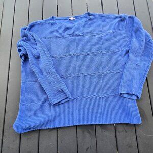 Talbots Women's Pullover Periwinkle Blue Sweater Sz XL